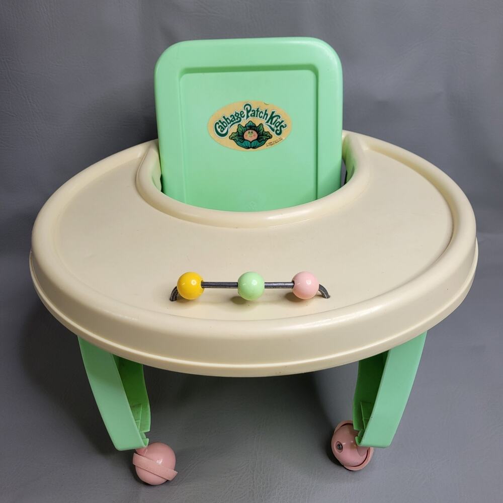 Vintage Coleco Cabbage Patch Kids Walker Play Chair Seat Roller 1986